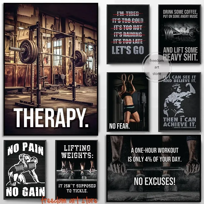 Badminton Poster - Gym Motivasi Otot Pria Binaraga Kekuatan