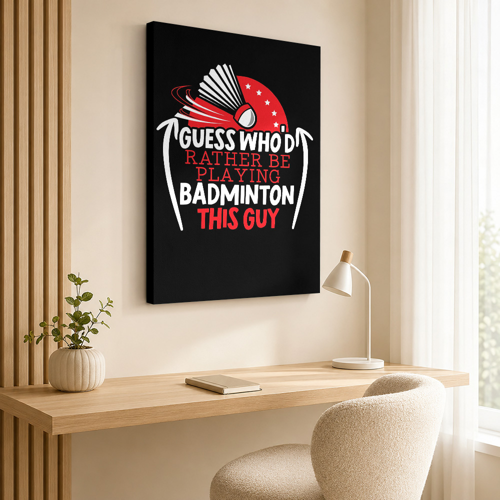 Poster Kanvas Pemain Bulu Tang - Badminton Poster ulasan dan harga