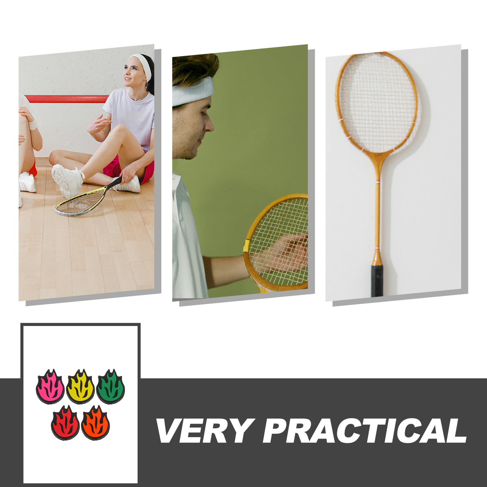 5 Buah Peredam Getaran Raket T - Racket Vibration Dampener ulasan dan harga