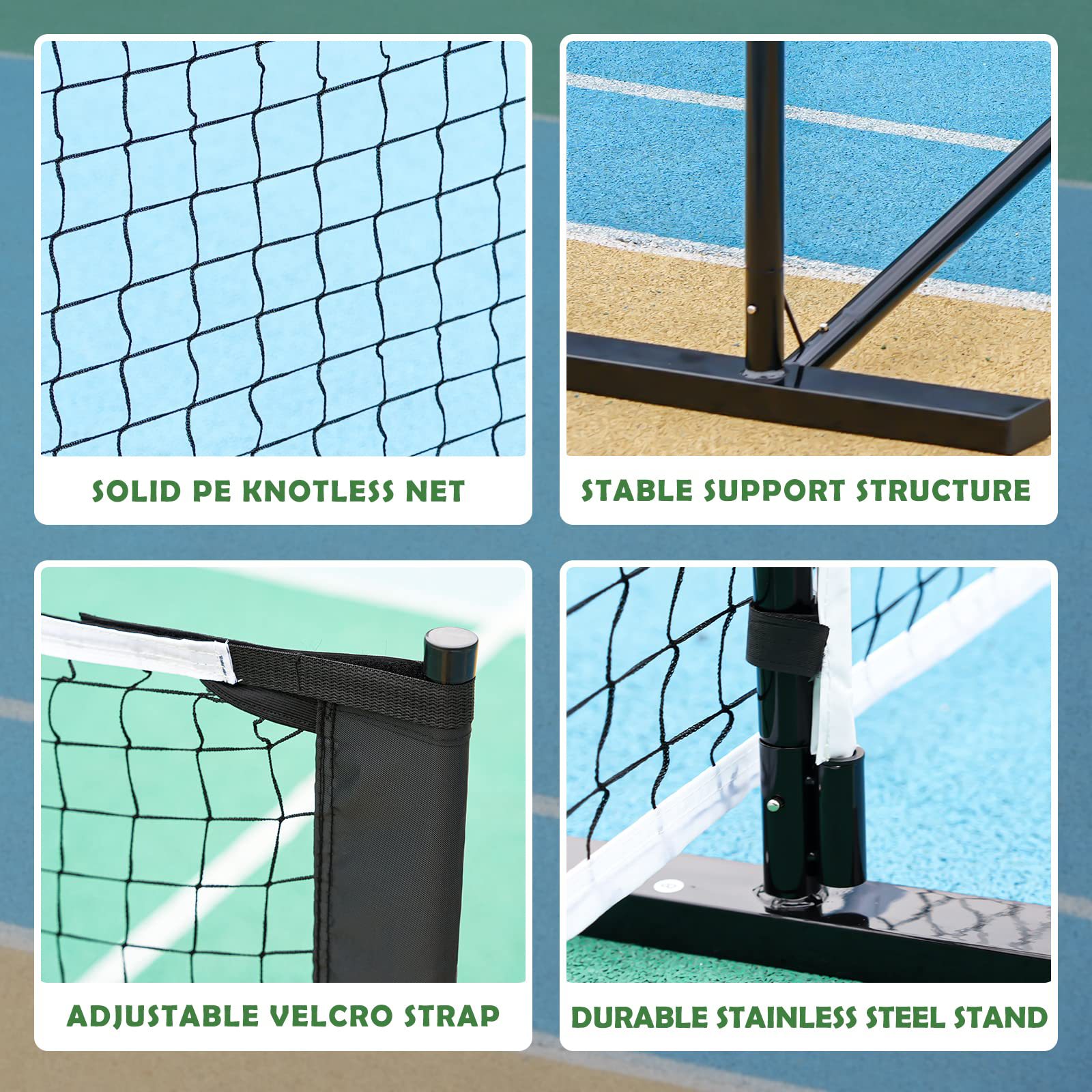Jaring Bulu Tangkis Portabel 6 - Badminton Netting ulasan dan harga