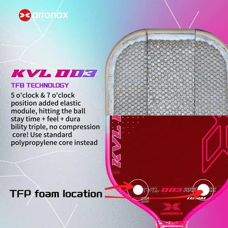Raket Pickleball Arronax Serat - Racket Vibration Dampener ulasan dan harga