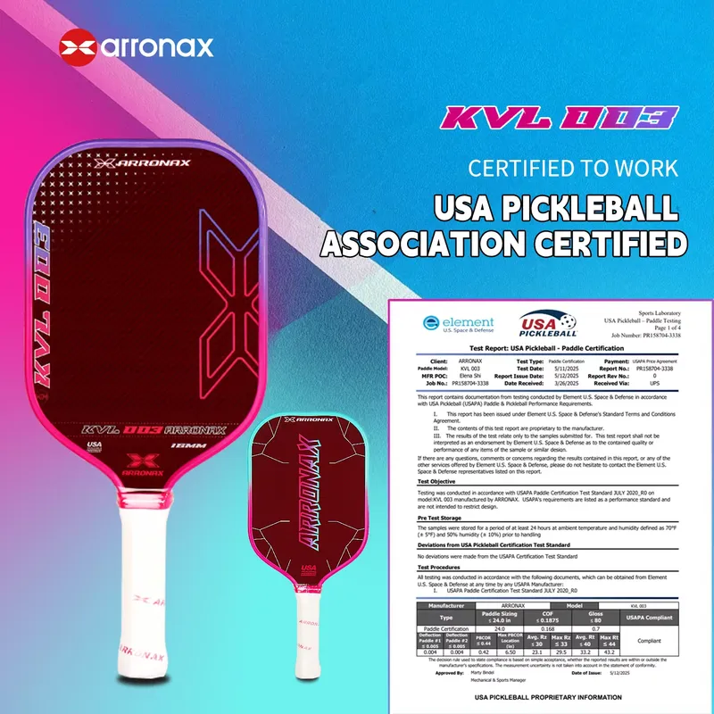 Raket Pickleball Arronax Serat - Racket Vibration Dampener ulasan dan harga