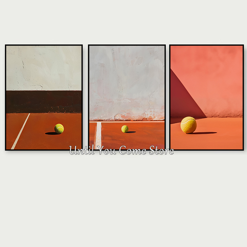 Poster Minimalis Tenis Retro d - Badminton Poster ulasan dan harga